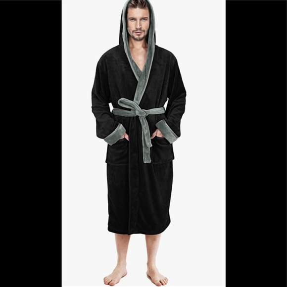 Other - Mens New Adjustable w Belt Fleece Robe Multiple Sizes